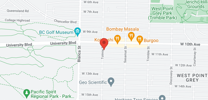 map of 4593 W 11TH AVENUE